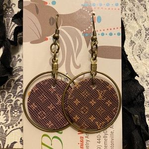 Designer inspired circle earrings